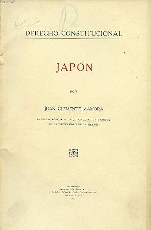 Seller image for DERECHO CONSTITUCIONAL, JAPON for sale by Le-Livre