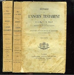 Seller image for HISTOIRE DE L'ANCIEN TESTAMENT. TOMES I ET II. for sale by Le-Livre