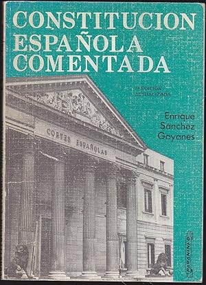 Immagine del venditore per CONSTITUCION ESPAOLA COMENTADA 7 EDICION actualizada venduto da CALLE 59  Libros