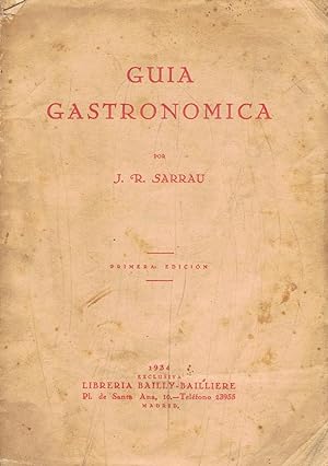 Imagen del vendedor de GUA GASTRONMICA a la venta por Librera Torren de Rueda