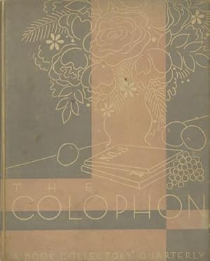 The Colophon Part Eight (A Book Collectors Quarterly)