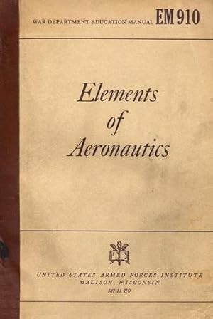 Seller image for Elements of Aeronautics, for sale by Antiquariat Lindbergh