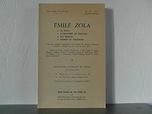 Image du vendeur pour Les Cahiers Naturalistes 42: Emile Zola mis en vente par Bidonlivre