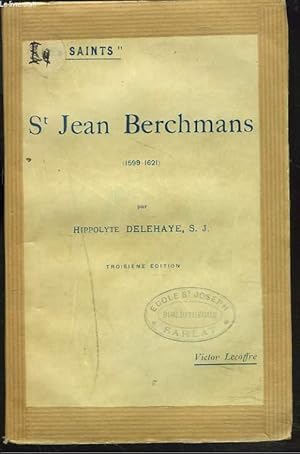 Bild des Verkufers fr St JEAN BERCHMANS (1599-1621). zum Verkauf von Le-Livre