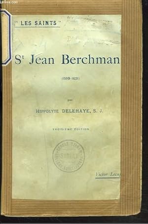 Bild des Verkufers fr St JEAN BERCHMANS (1599-1621). zum Verkauf von Le-Livre