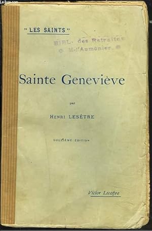 Seller image for SAINTE GENEVIEVE. for sale by Le-Livre