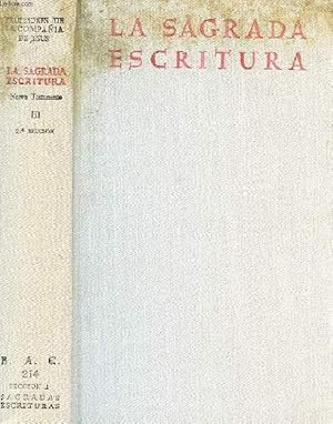 Imagen del vendedor de LA SAGRADA ESCRITURA, NUEVO TESTAMENTO, III (ultimo), CARTA A LOS HEBREOS, EPISTOLAS CATOLICAS, APOCALIPSIS, INDICES a la venta por Le-Livre