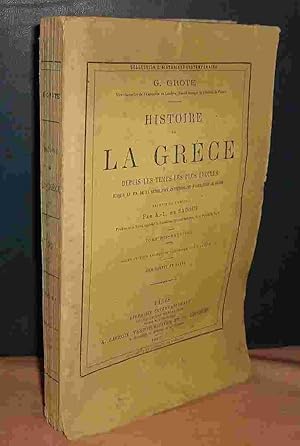 Seller image for HISTOIRE DE LA GRECE DEPUIS LES TEMPS LES PLUS RECULES JUSQU'A LA IN DE LA GENERATION CONTEMPORAINE D'ALEXANDRE LE GRAND - TOME DIX NEUVIEME for sale by Livres 113