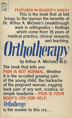 Seller image for Orthotherapy for sale by Kenneth A. Himber