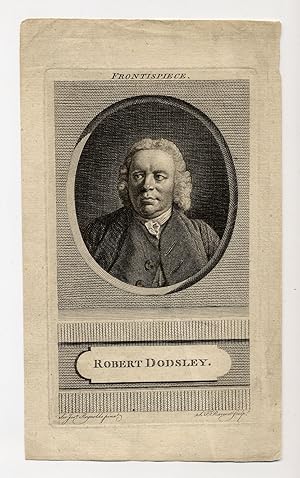 Bild des Verkufers fr Engraved portrait of Robert Dodsley zum Verkauf von Between the Covers-Rare Books, Inc. ABAA