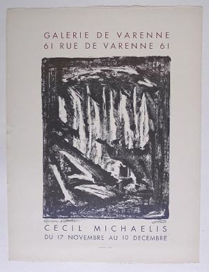 Seller image for Cecil Michaelis. Oiginal lithographic poster. Galerie de Varenne, Paris 1960. for sale by Roe and Moore