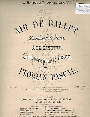 Seller image for Air De Ballet Mouvement De Danse - Piano Sheet Music for sale by ! Turtle Creek Books  !