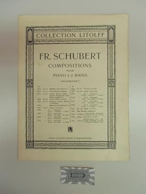 Imagen del vendedor de Collection Litolff 7625. Compositions pour Piano a 2 Mains. Moments musicaux. a la venta por Druckwaren Antiquariat