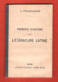 Seller image for Memento D'histoire De la Littrature Latine for sale by Au vert paradis du livre