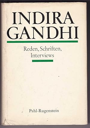 Bild des Verkufers fr Indira Gandhi: Reden, Schriften, Interviews zum Verkauf von Kultgut