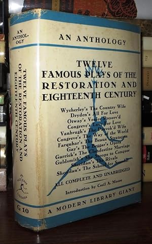 Seller image for TWELVE FAMOUS PLAYS OF THE RESTORATION AND EIGHTEENTH CENTURY for sale by Rare Book Cellar