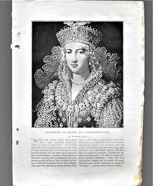 Image du vendeur pour Catherine De Medici As A Sentimentalist mis en vente par Legacy Books II