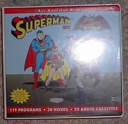 SUPERMAN on RADIO, with Batman & Robin - All-American Heroes (Cassette Tapes Set in Clamshell Box...