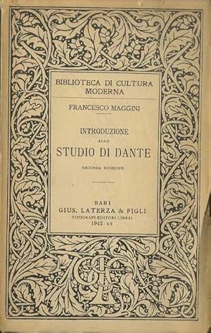 Bild des Verkufers fr Introduzione allo studio di Dante.: Biblioteca di cultura moderna; 290. zum Verkauf von Studio Bibliografico Adige