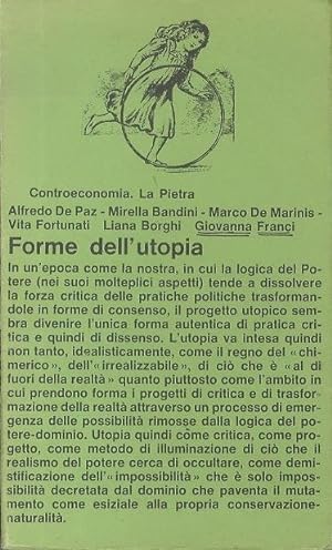 Image du vendeur pour Forme dell'utopia.: Controeconomia. mis en vente par Studio Bibliografico Adige