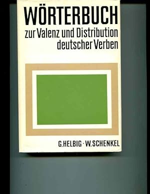 Imagen del vendedor de Worterbuch zur Valenz und Distribution deutscher Verben. a la venta por Orca Knowledge Systems, Inc.