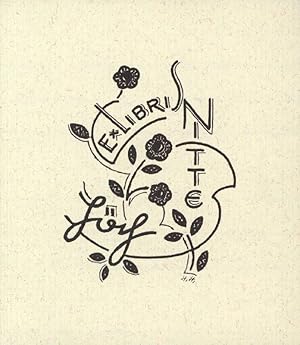 Seller image for Exlibris fr Nitte Hch. for sale by Stader Kunst-Buch-Kabinett ILAB