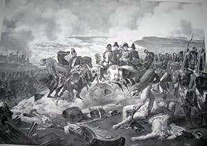 Gravure. Bataille de Leipzig. (Bonaparte)