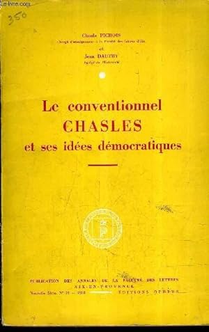 Bild des Verkufers fr LE CONVENTIONNEL CHASLES ET SES IDEES DEMOCRATIQUES - NOUVELLE SERIE N20 1958. zum Verkauf von Le-Livre