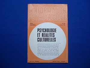 PSYCHOLOGIE ET REALITES CULTURELLES - L'information psychologique - revue trimestrielle