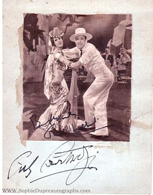 Jolly Signed Magazine Photograph, (Jack, 1892-1975, British Musical Comedy star), and his wife Da...