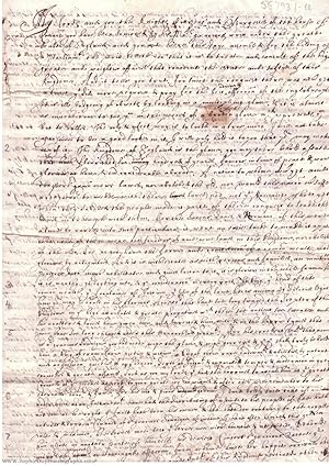 Contemporary manuscript copy of his Speech at the Opening of the Long Parliament, (Sir John, 1584...