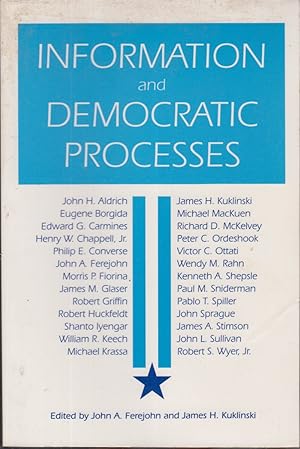 Immagine del venditore per Information and Democratic Processes venduto da Jonathan Grobe Books
