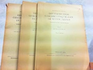 Bild des Verkufers fr Deutschlands Geschichtsquellen im Mittelalter. Vorzeit und Karolinger. Hier in Heft 1 und 2 und das Beiheft ! 3 von 4 Heften ! zum Verkauf von Antiquariat Ehbrecht - Preis inkl. MwSt.