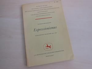 Bild des Verkufers fr Expressionismus. Forschungs-Probleme 1952-1960. zum Verkauf von Antiquariat Hamecher