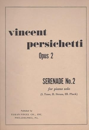 Seller image for SERENADE NO. 2 For Piano Solo, Opus 2 for sale by OLD WORKING BOOKS & Bindery (Est. 1994)