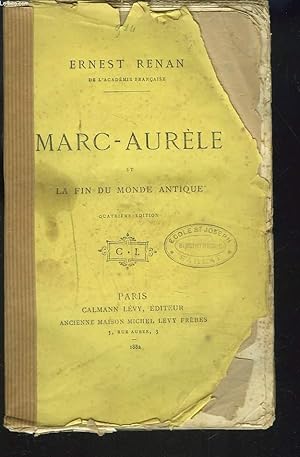 Bild des Verkufers fr MARC-AURELE ET LA FIN DU MONDE ANTIQUE. zum Verkauf von Le-Livre