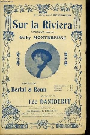 Seller image for SUR LA RIVIERA - POUR CHANT AVEC PAROLES. for sale by Le-Livre