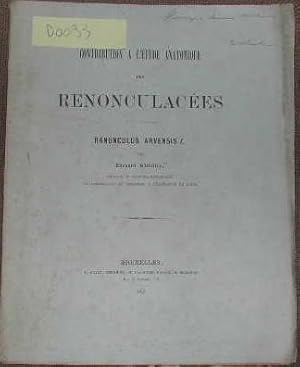 Contribution à l'étude anatomique des renonculacées, renunculus arvensis l.