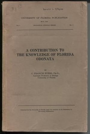 A Contribution ot the Knowledge of Florida Odonata