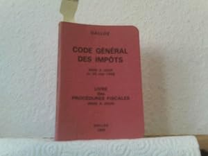 Code General des Impots - mise a jour au 25 mai 1988 Livre des Procedures Fiscales ( mise a jour)