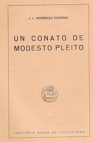 Imagen del vendedor de UN CONATO DE MODESTO PLEITO. a la venta por Librera Torren de Rueda