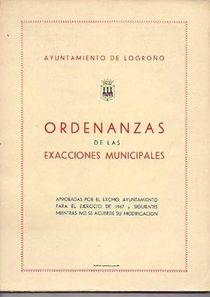 Imagen del vendedor de ORDENANZAS DE LAS EXANCIONES MUNICIPALES APROBADAS POR EL EXCMO. AYTO. PARA EL EJERCICIO DE 1967 Y SIGUIENTES MIENTRAS NO SE ACUERDE SU MODIFICACIN. a la venta por angeles sancha libros