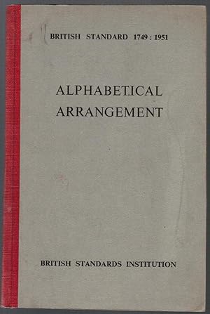 British Standard Alphabetical Arrangement (British Standards 1749)