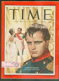 TIME - the Weekly Newsmagazine ( October 11, 1954 // Volume LXIV; No. 15 ) MARLON BRANDO Painted ...