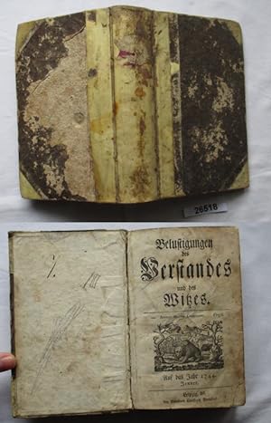 Bild des Verkufers fr Belustigungen des Verstandes und des Witzes - Auf das Jahr 1744 Jenner bis Brachmonat zum Verkauf von Versandhandel fr Sammler