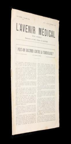 Seller image for L'avenir mdical n5, XLVIe anne, juillet-septembre 1949 for sale by Abraxas-libris