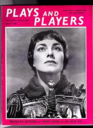 Bild des Verkufers fr PLAYS AND PLAYERS Monthly magazine. March 1960. Front cover: Barbara Jefford as Saint Joan at The Old Vic zum Verkauf von SAVERY BOOKS