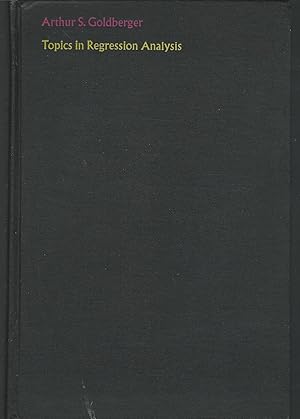 Image du vendeur pour Topics in Regression Analysis (Macmillan Series in Economics) mis en vente par Dorley House Books, Inc.