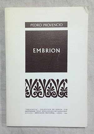 Seller image for EMBRION for sale by Librera Sagasta