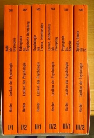 Lexikon der Psychologie. Taschenbuch - Ausgabe. Vollständig in 6 Bänden.